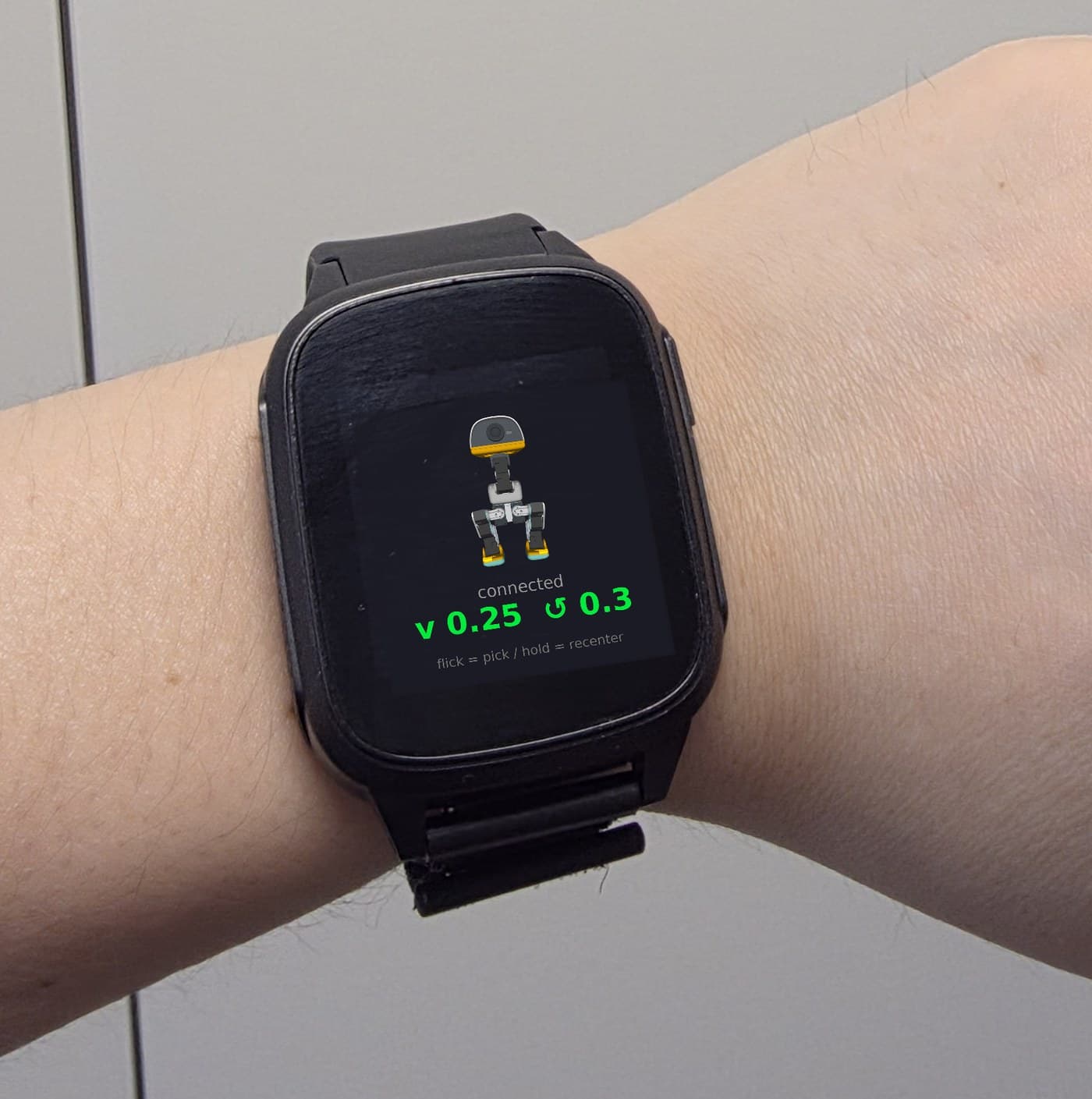 Vibe-Watch worn on a wrist